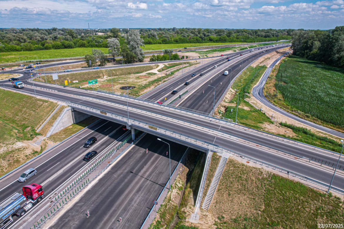 Budowa S7 Płońsk - Czosnów, odcinek od węzła Modlin do węzła Czosnów