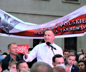 Protest podczas wizyty Adrzeja Dudy