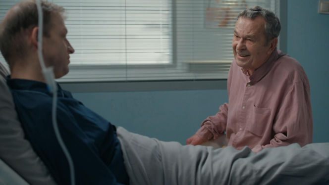 Barwy szczęścia, odc. 3316. Czesław (Marian Jaskulski), Łukasz (Michał Rolnicki)