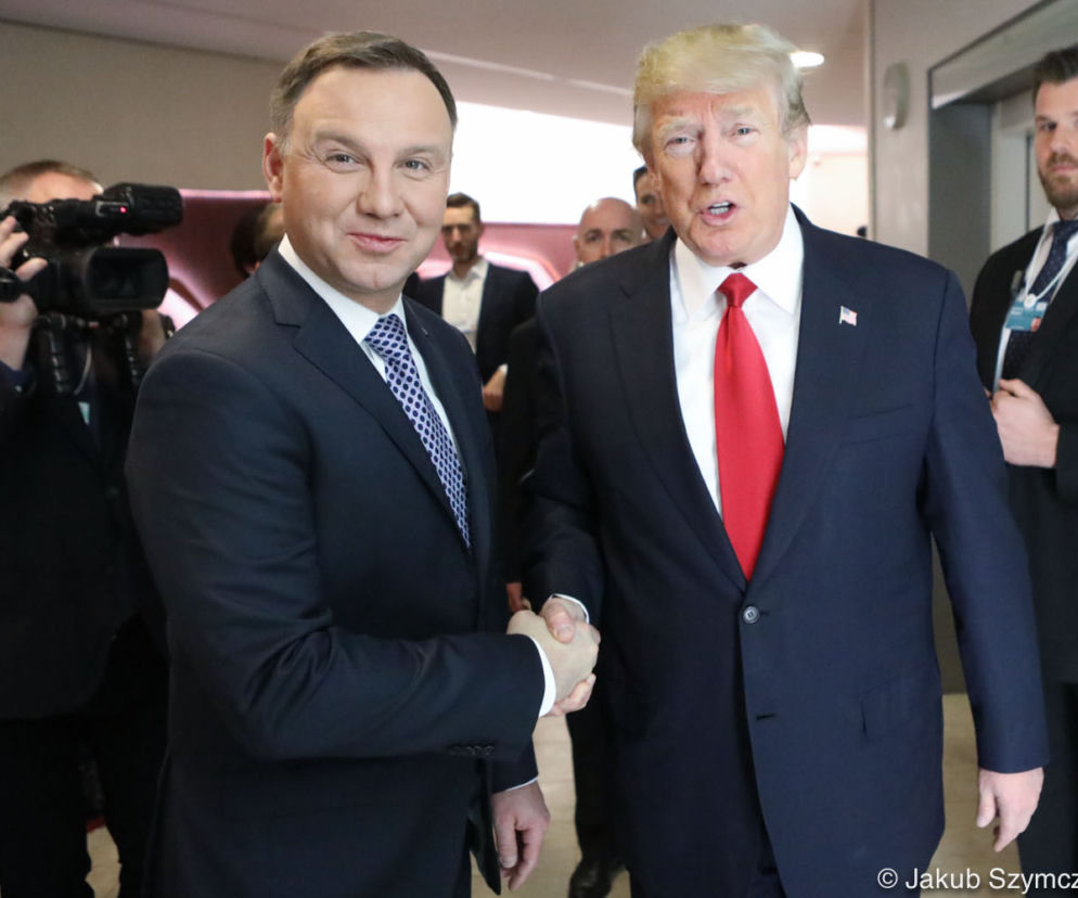 Prezydent Andrzej Duda i Prezydent Donald Trump