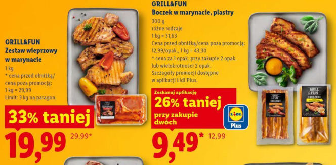 promocje na mięso na grilla w Lidlu