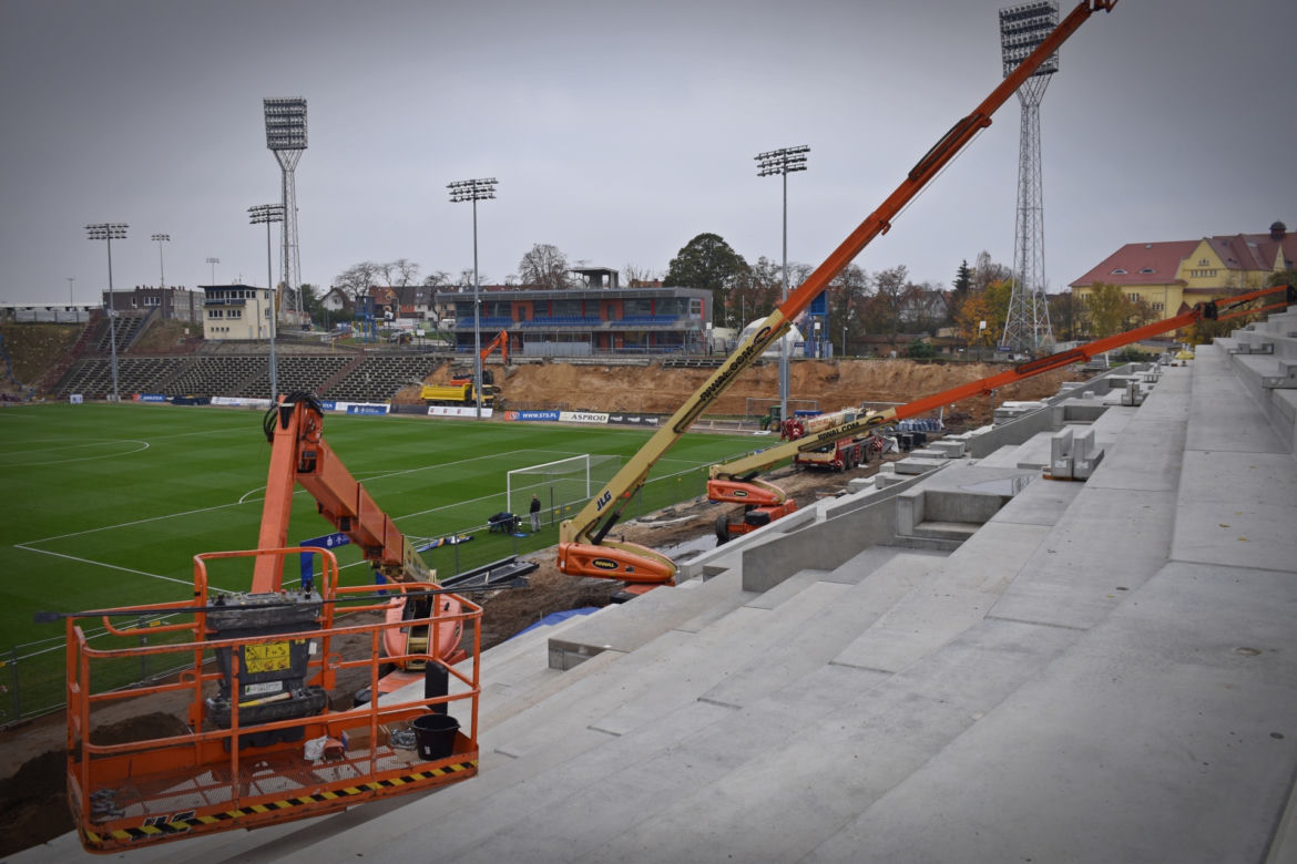 Budowa stadionu w Szczecinie - listopad 2020