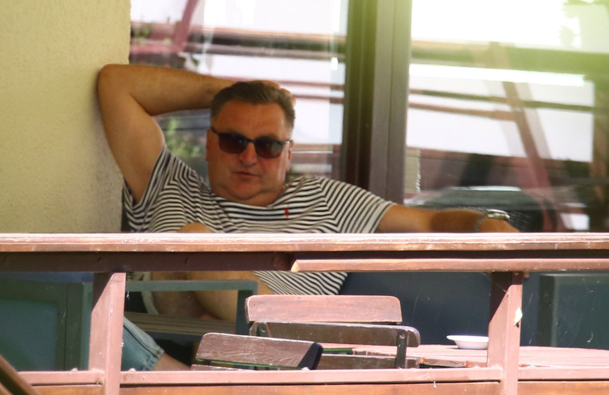 Czesław Michniewicz w restauracji