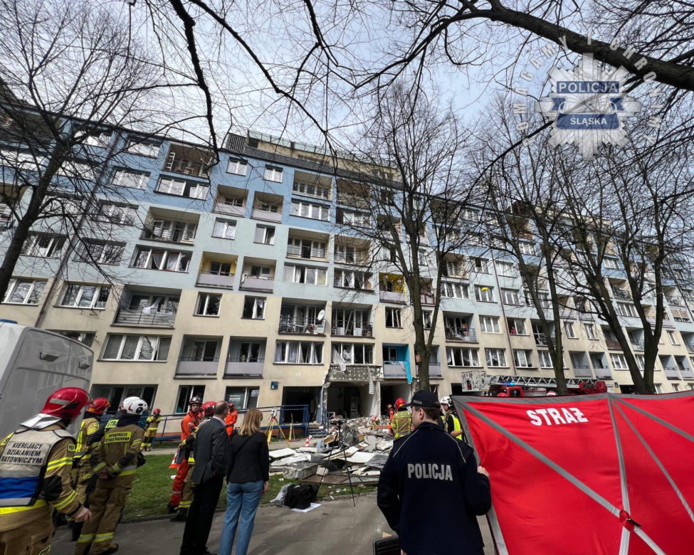 Eksplozja w Tychach. Siedem osób w szpitalu. Jedna w ciężkim stanie