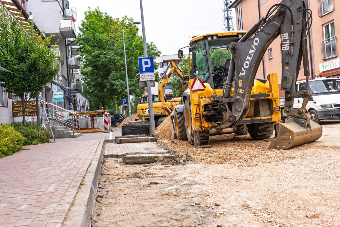 Siedlce: trwają roboty drogowe na ul. Błonie