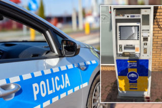 Mężczyzna chciał wypłacić pieniądze z bankomatu. Trafił do szpitala