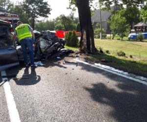 Tragiczny wypadek koło Strzelna. Nie żyje ojciec z córką, a trzy osoby są ranne! [ZDJĘCIA]