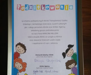 Marcin Miller dyplom honorowy