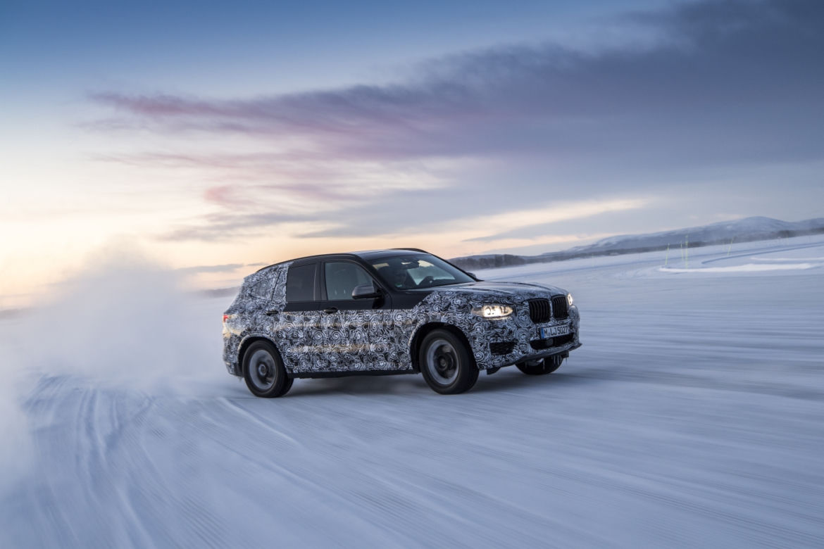 Zimowe testy BMW X3