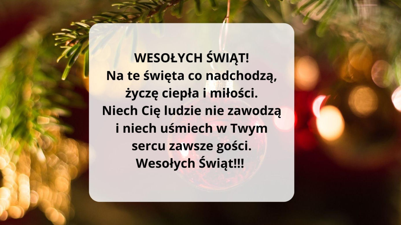 Boże Narodzenie 2023. Życzenia świąteczne, SMS, krótkie wierszyki