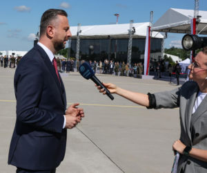 Żona Kosiniaka-Kamysza została matką chrzestną F-35