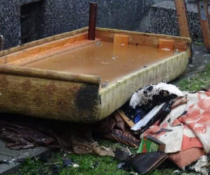  Pożar na ul. Wyspiańskiego na Żoliborzu