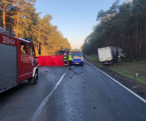 Tragiczny wypadek na DK 10 pod Bydgoszczą! Nie żyje jedna osoba! [ZDJĘCIA]