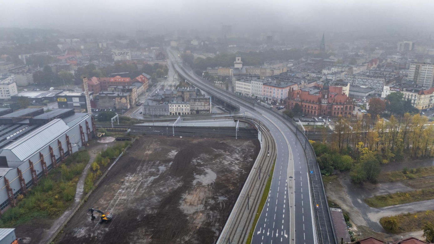 Estakada w Chorzowie i teren po Hucie Kościuszko
