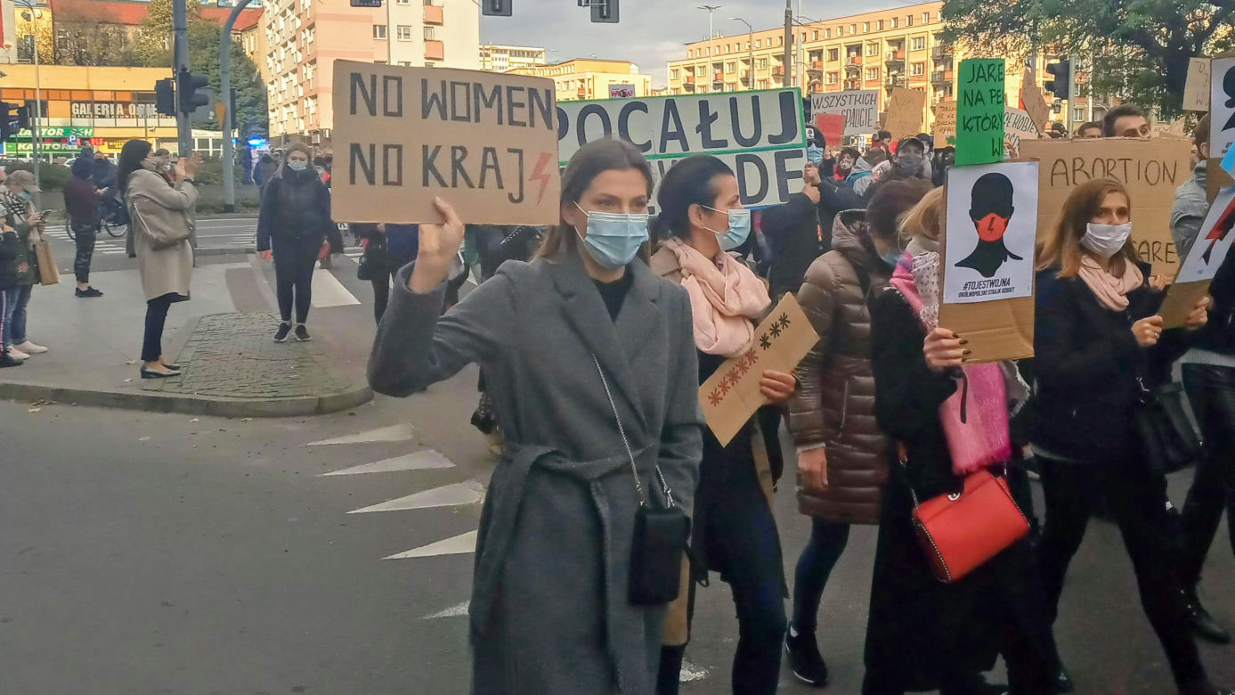Protest kobiet w Szczecinie - 28.10.2020