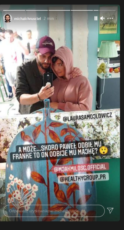 M jak miłość po wakacjach 2021. Majka Chojnacka (Laura Samojłowicz), Krzysiek Sawicki (Michał Chruściel)