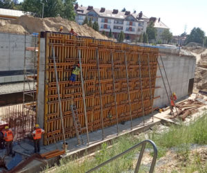 Budowa węzła Łękno - siearpień 2020