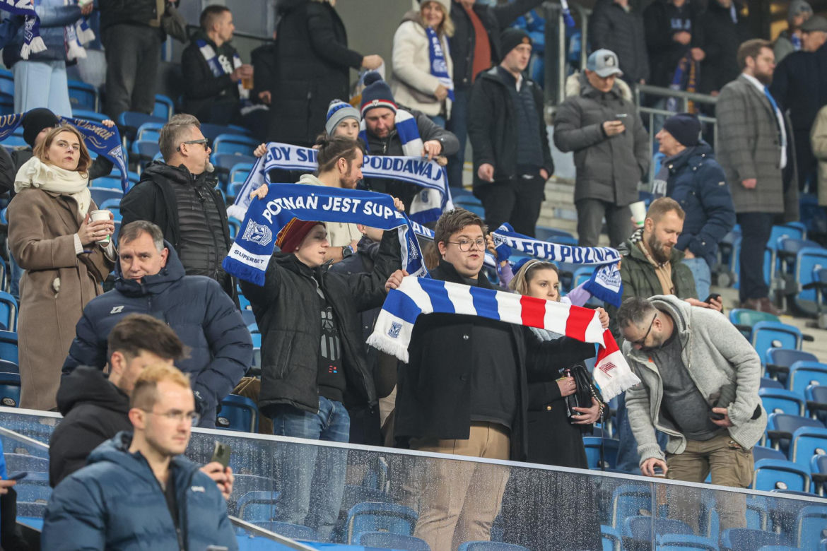 Lech Poznań - Zagłębie Lubin. Tak bawili się kibice na meczu PKO BP Ekstraklasy (10.02.2024)