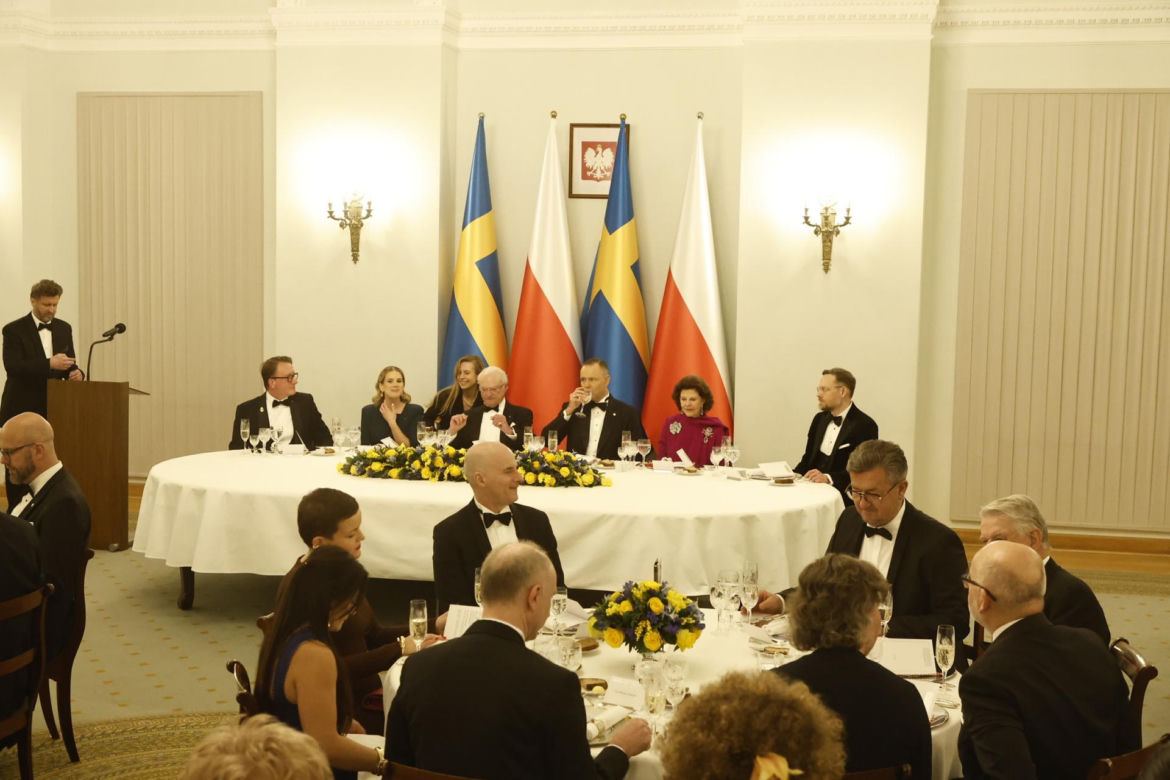 Obiad na cześć szwedzkiej pary królewskiej