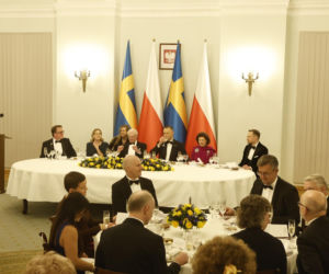 Obiad na cześć szwedzkiej pary królewskiej