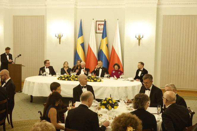 Obiad na cześć szwedzkiej pary królewskiej