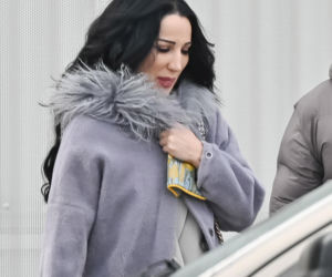 Justyna Steczkowska boso na śniegu