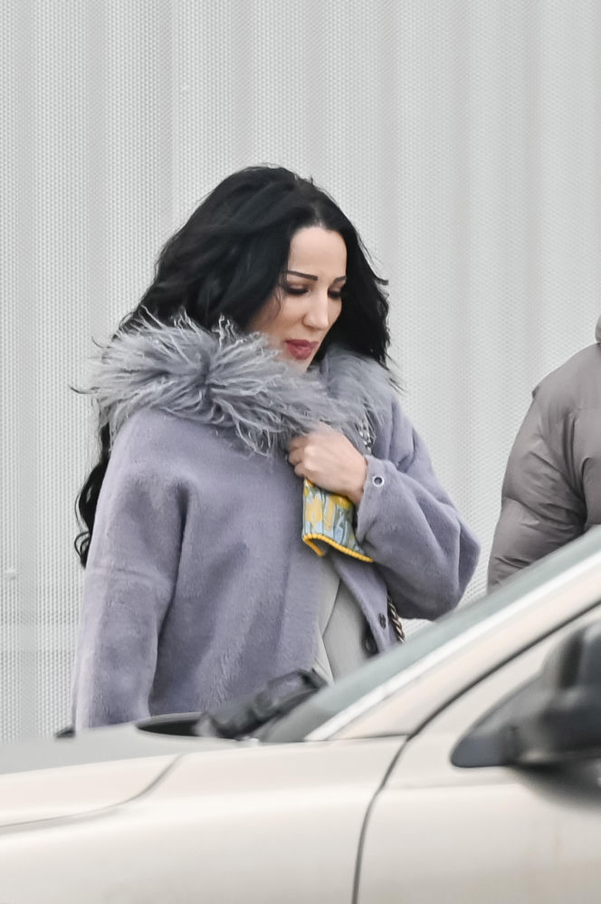 Justyna Steczkowska boso na śniegu