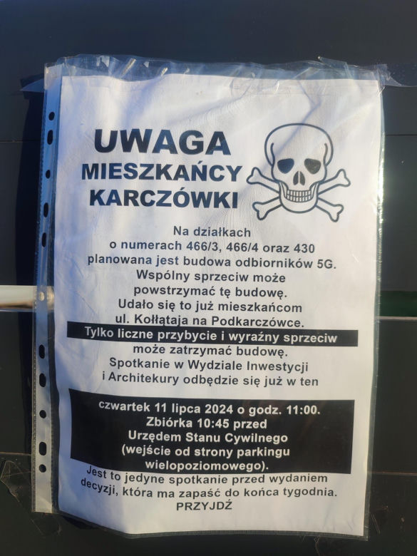 Protest mieszkańców Karczówki w Kielcach