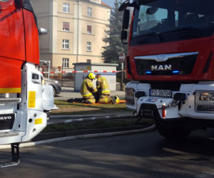 Pali się budynek Panoramy Leszczyńskiej w Lesznie