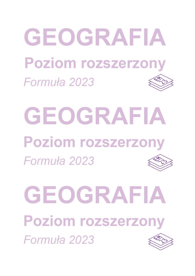 Matura 2026 geografia poziom rozszerzony - arkusz CKE