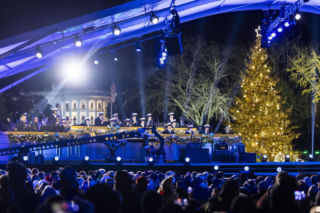 Odpalenie choinki świątecznej pod Białym Domem