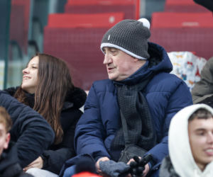 Mecz Piast Gliwice - Legia Warszawa. Kibice na stadionie