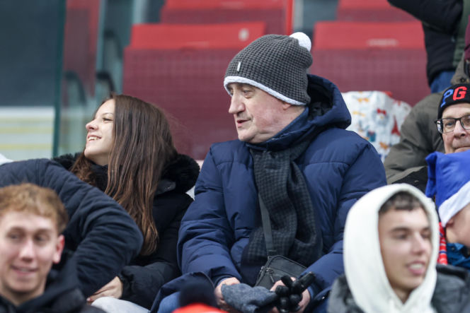 Mecz Piast Gliwice - Legia Warszawa. Kibice na stadionie