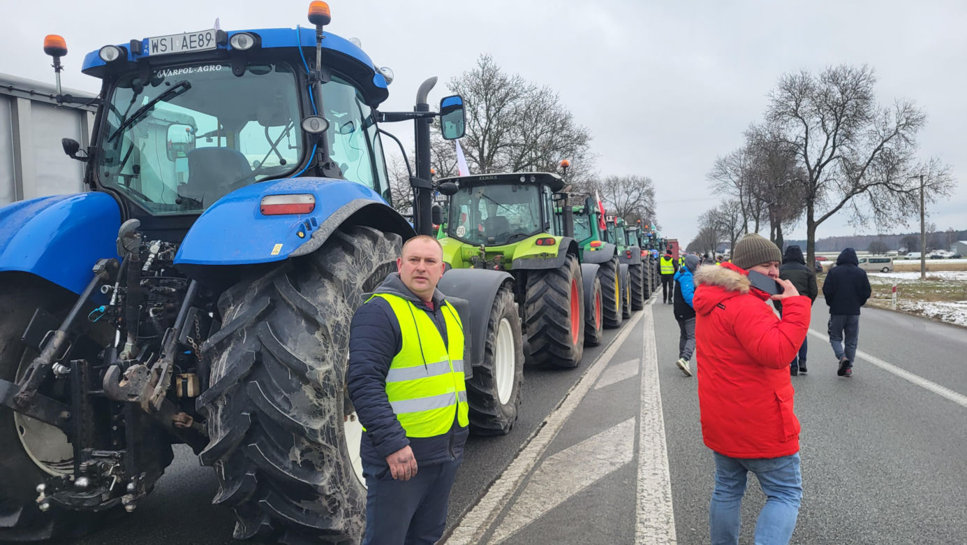 Protest rolników Zdany- Zbuczyn 