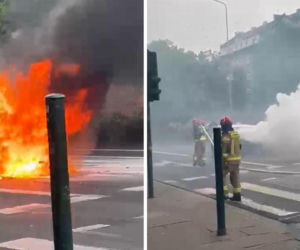 Pożar w centrum Krakowa! O krok od eksplozji. Miasto sparaliżowane