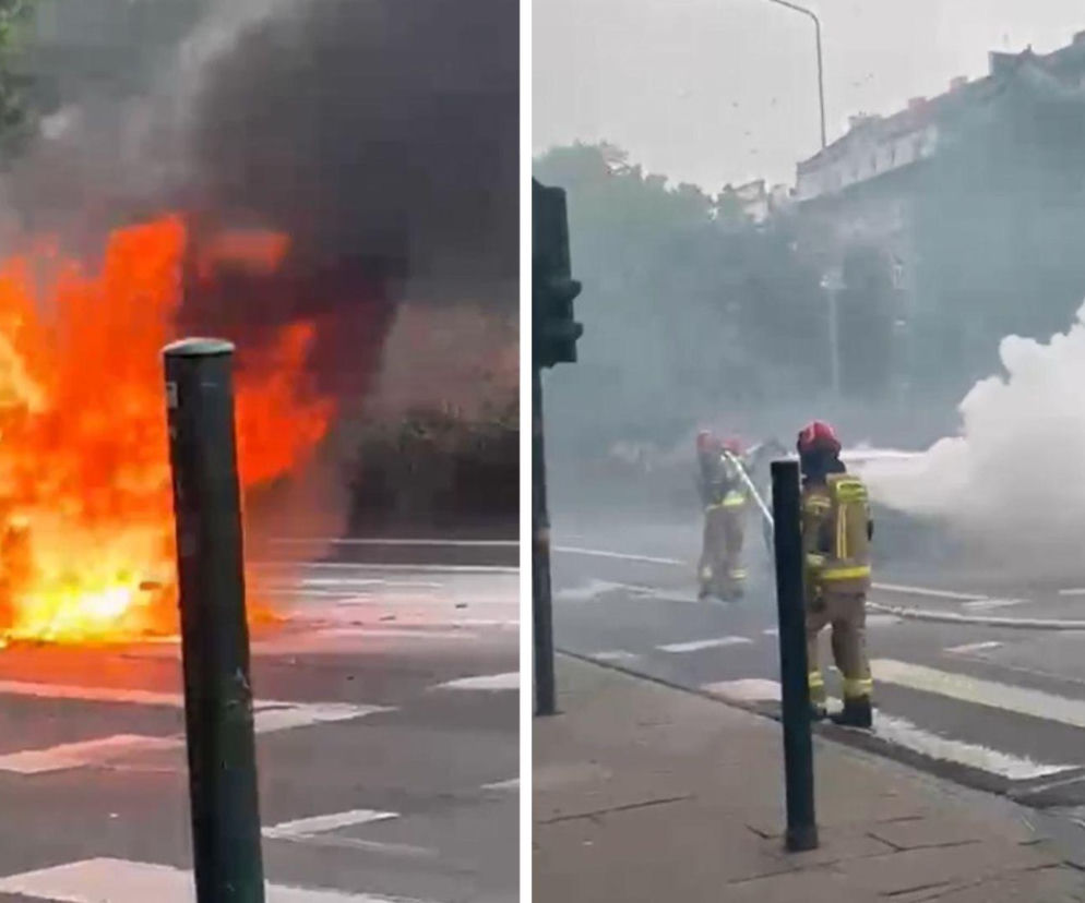 Duży pożar w centrum Krakowa. Świadkowie bali się eksplozji