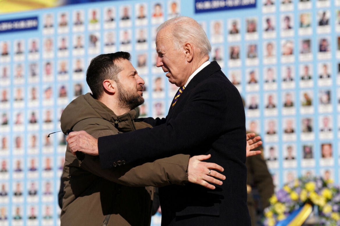 Prezydent Biden spotkał się w Kijowie z prezydentem Zełenskim
