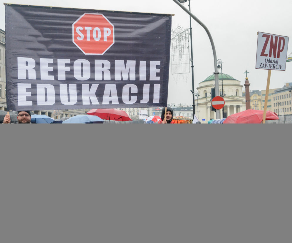 protest nauczycieli