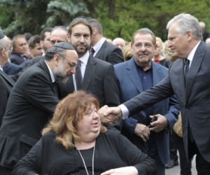 Michael Schudrich, Gołda Tencer, Dawid Szurmiej, Aleksander Kwaśniewski
