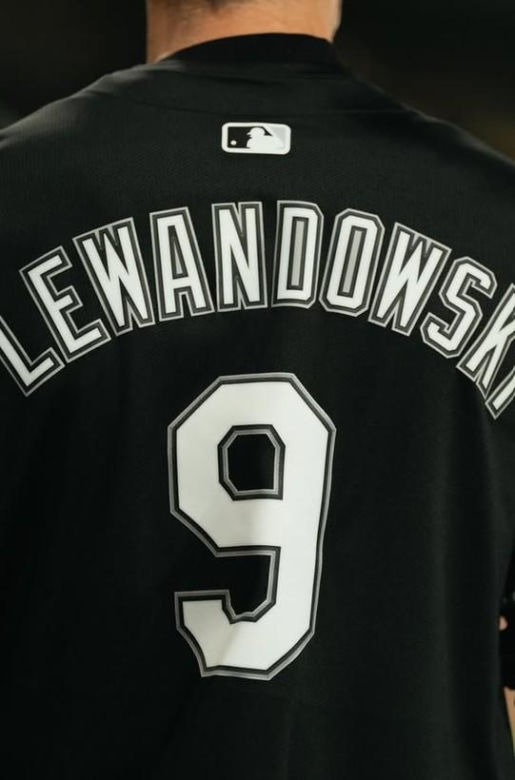 Robert Lewandowski na meczu baseballa Chicago White Sox