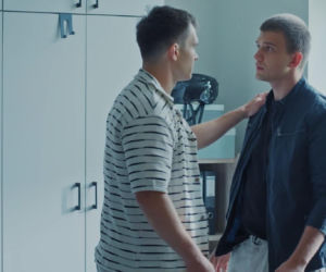 M jak miłość. Tomek Kubicki (Chris Cugowski), Mateusz (Rafał Kowalski)