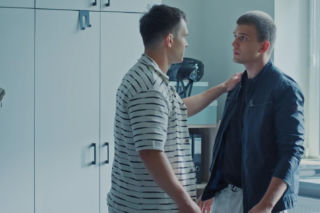 M jak miłość. Tomek Kubicki (Chris Cugowski), Mateusz (Rafał Kowalski)