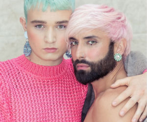 Conchita Wurst założyła tak krótką sukienkę, że powypadały jej ZWISAJĄCE JĄDRA