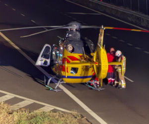 Na autostradzie A2 między węzłem Pruszków a węzłem Grodzisk Mazowiecki samochód osobowy potracił pieszego