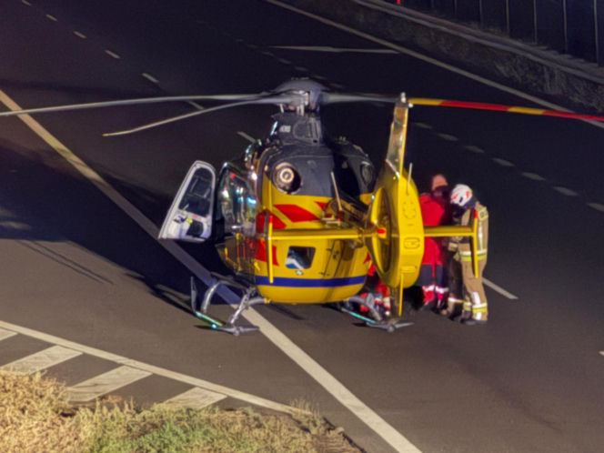 Na autostradzie A2 między węzłem Pruszków a węzłem Grodzisk Mazowiecki samochód osobowy potracił pieszego