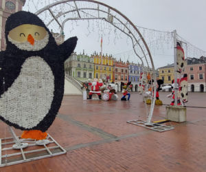 Bajkowa instalacja przed zamojski ratuszem