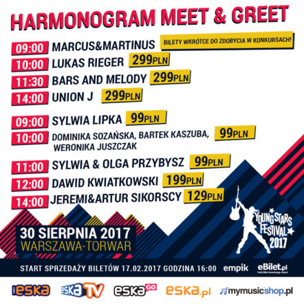 Young Stars 2017 - bilety, gwiazdy, program