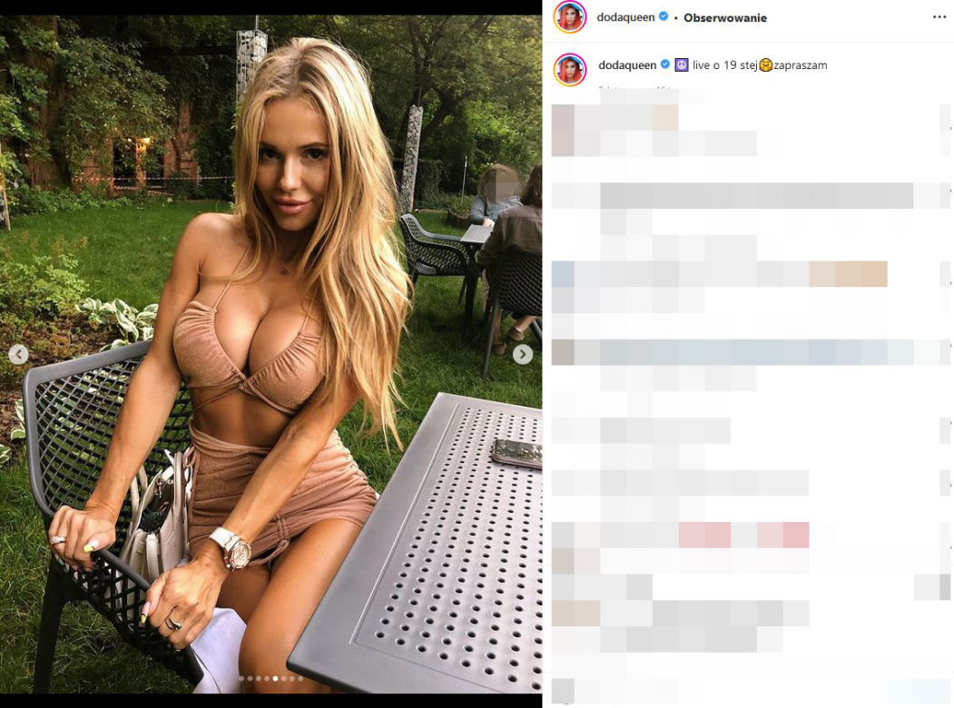 Doda - przed seksem mój kochanek musi się przebadać