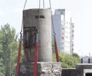 Poniemiecki bunkier na budowie dworca Łódź Fabryczna