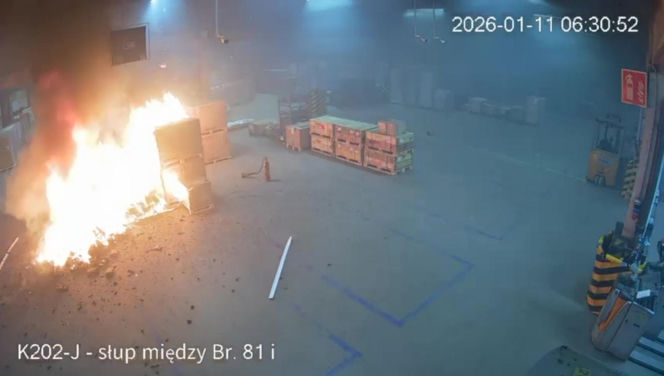 Tak wybuchł pożar, który pochłonął milion złotych